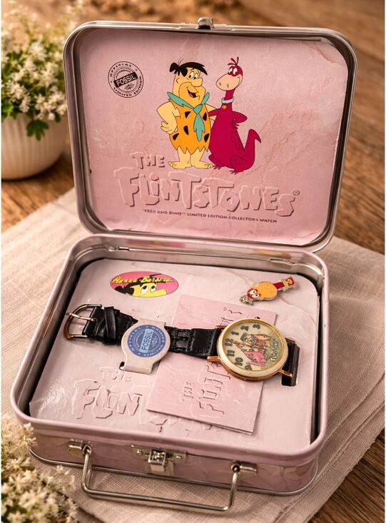 Fossil The Flintstones Fred and Dino limited edition watch Hanna Barbera w/ tin main image 14
